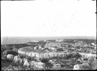 General view of the curtain wall, viewed from Zeno's tower