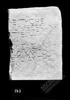 Fragment of GRAVESTONE with Latin and Greek inscriptions