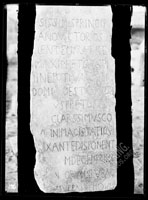 GRAVESTONE with Latin inscription