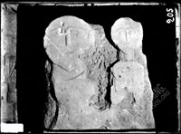 Tombstone with two figures