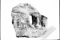 Fragment of gravestone with image of funeral feast