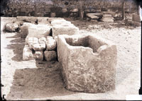 Antique and mediaeval basins and mortars in the courtyard of the Warehouse of Local Antiquities