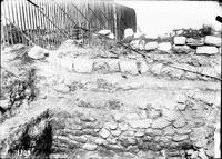Above-ground constructions above basements, 1908 excavations