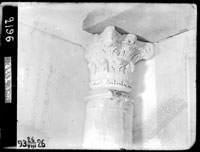 Early mediaeval architectural fragments (marble capital and column) from the past years excavations 