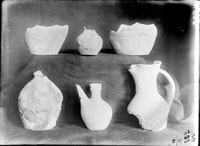Red-clay jugs of different shapes (6 pieces)