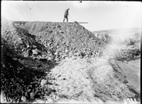 Open-air lab for studying ceramics, 1932 excavation