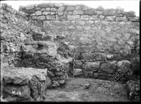 Wall YU (north-west wall of house 1 in quarter excavated in 1936-1937